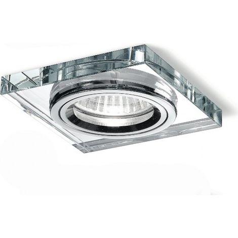 Spot encastrable en verre gea led ophelia gfa321 spot led miroir intérieur carré moderne gu10