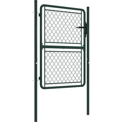 Portillon Acier 100 x 150 cm Vert CFW459376 (1/4)