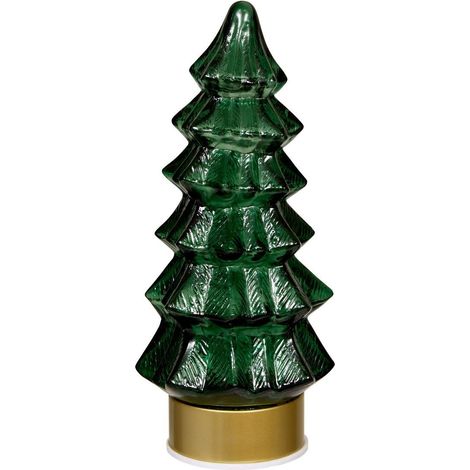 Albero di natale luminoso a led in vetro multicolore, altezza 29 cm - Atmosphera créateur d'intérieur (1/5)