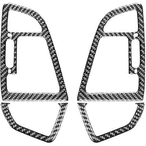 Garniture de couvercle de grille d'aération latérale de console centrale en fibre de carbone pour Ford Escape 2013-2016 (1/5)