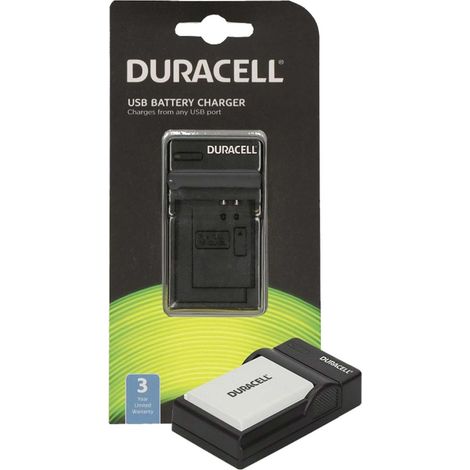 Duracell - Caricabatterie USB - Nero - per Nikon Coolpix P100, P3, P4, P500, P5000, P510, P5100, P520, P530, P6000, P80, P90, S10 (1/3)