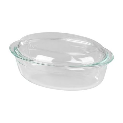 Schüssel MagicHome, Auflaufform, Glas, oval, Bräter, 3000 ml