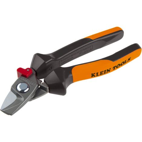Klein Tools Ciseaux à câble VDE 180 mm avec ressort et fermeture (1/3)