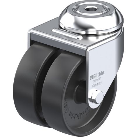 Blickle 106732 LMDA-POA 75G Doppel-Lenkrolle Rad-Durchmesser: 75 mm Tragfähigkeit (max.): 100 kg 1 S