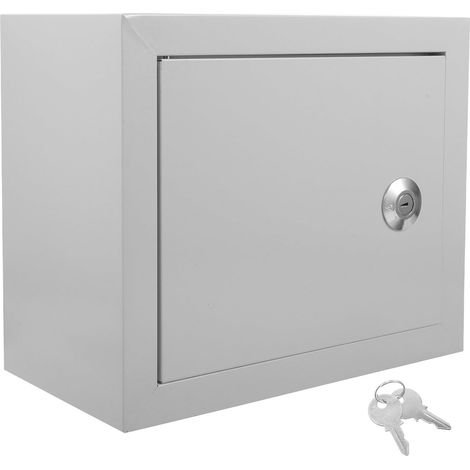 Boîte de Jonction Électrique Extérieure Étanche à Montage Mural Aluminium Argenté, 30x25cm, Usage Commercial et Résidentiel, Résistance aux Températures Extrêmes (1/5)
