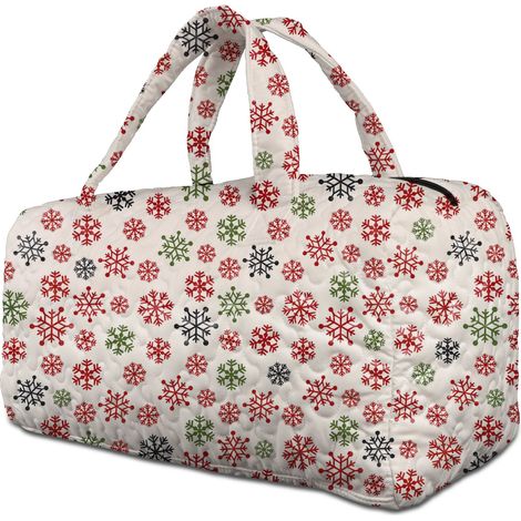 48,5x23x23cm Sac polochon matelassé polyester artisanal, rangement sécurisé, sac sport yoga (1/5)
