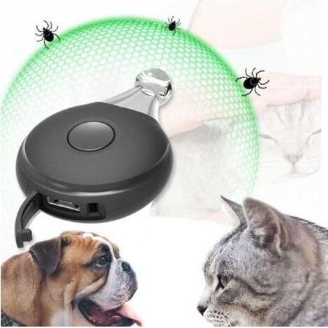 Répulsif à ultrasons Contre Les Moustiques puces et Les tiques pour Animaux, Anti Tique Ultrason électronique Répulsif Contre Les parasites à ultrasons - Répulsif Contre Les Insectes (1/4)