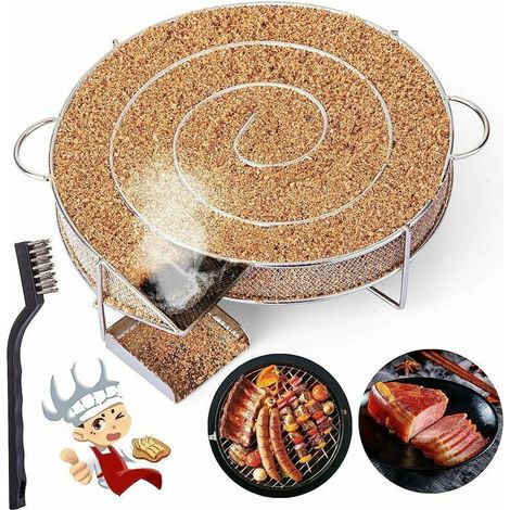 Générateur de Fumée Froide pour Fumoir Fumage Viande Poisson avec Brosse Nettoyage Grille Barbecue (1/4)