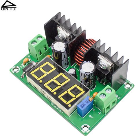 Konstantstrom- und spannungsgeregelte DC/DC-Netzteilplatine, Hochleistungs-DC-Abwärtswandlermodul (8 A, 1,25–36 V), einstellbar (1/4)