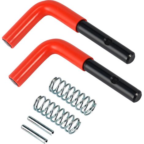 Lot de goupilles de fixation de rechange 67844 pour Western Plug avec pinces à épingles à cheveux de 5/32" pour chasse-neige, support de montage, goupilles de sécurité de rechange avec ressort (1/5)