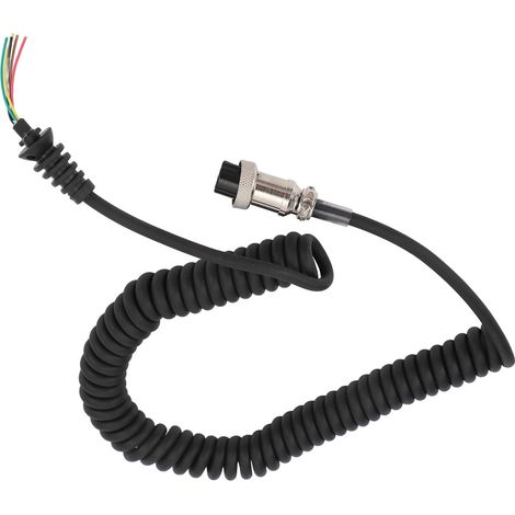 Câble de microphone haut-parleur 8 broches, cordon spiralé, accessoire de remplacement pour radio ICOM (1/5)