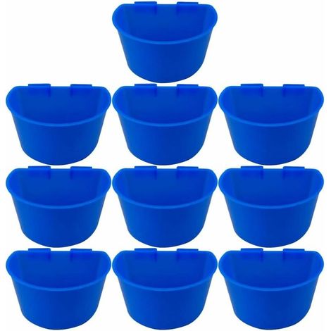 10 abreuvoirs en plastique pour sodas, eau et autres boissons pour animaux, idéaux pour nourrir les poules, les cailles et les pigeons.-AquaForge (1/5)