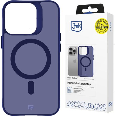 Apple iPhone 16 Pro – 3mk Smoke MagCase Blau (1/5)