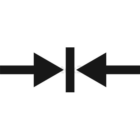 Georg Schlegel Bezeichnungsschild Grafik-Symbol Spannen weiß - 1 Stück