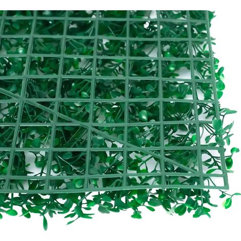 Pared vegetal artificial, 40x60 cm, estilo hoja, para exteriores, material plástico, ideal para exposiciones. (1/5)