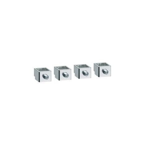 Cage de raccordement P250 Cu/Al 4P 1x 10-150mm² HAGER HYT002H (1/2)