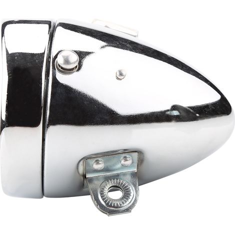 Lampe Frontale Vélo Vintage 6 LED avec Support Argenté - Phare et Éclairage de Sécurité (1/3)