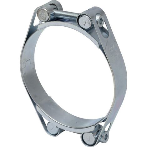 Abrazadera para manguera, 100-110 mm para dos tornillos DIN912, doblemente galvanizada, Kramp DBHC100110 (1/2)