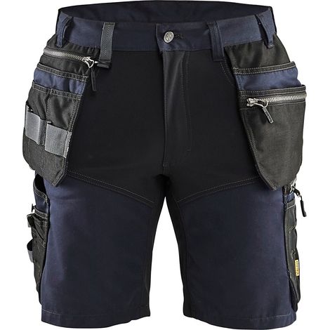 Short de travail artisan stretch 1598 - Marine foncé/Noir M - FR(44) - SE(C50) - Standards