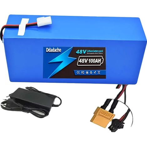Batería recargable, capacidad de 100 Ah, carga rápida, cargador XT60-SM X1 (1/2)