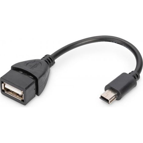 Cavo usb 2.0 mini usb-to-h otg 0,15m (1/4)