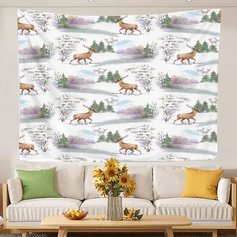 Grande tapisserie murale pour chambre à coucher, tapisserie murale colorée pour chambre d'enfant 100x75cm (1/5)