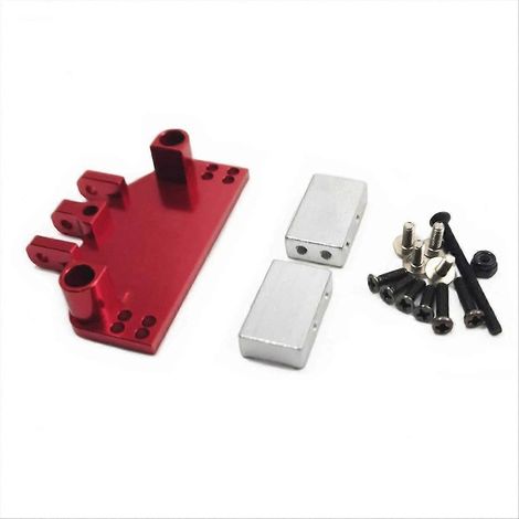 Soporte de varillas de enlace delanteras rojo para servo mn86 mn128 (1/5)