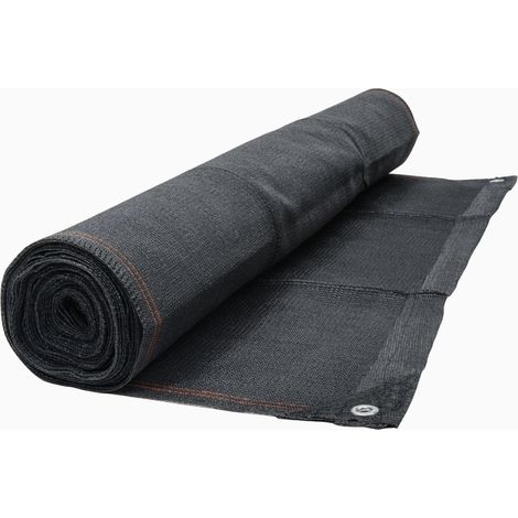 Werka Pro – Brise vue gris anthracite 220g/m² – Opacité 90 % – Polyéthylène traité UV – Dimensions 1,20 x 10m – Œillets en aluminium