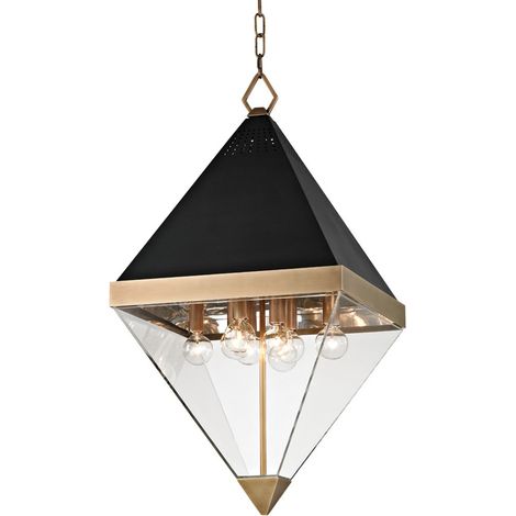Coltrane Suspension à 8 lampes en laiton, acrylique