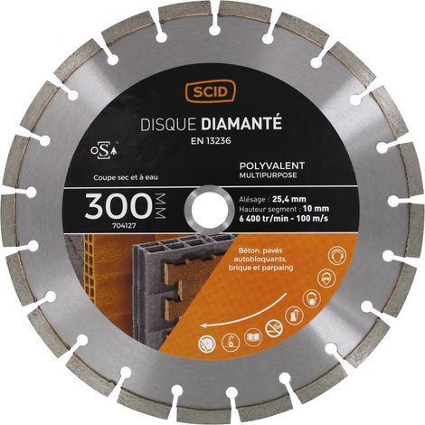 Disque polyvalent milieu de gamme 300 25,4