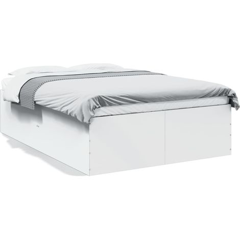 Lit double,Lit adulte,Cadre de lit sans matelas blanc 120x190 cm CFW3776021 (1/5)