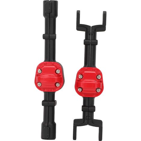 Couvercle de boîtier d'essieu avant et arrière en métal adapté à la pièce de mise à niveau d'accessoire MN90/ MN91/ MN45 RC (noir) (1/5)
