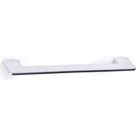 Asa de zamak con acabado cromo mate, dimensiones:255x40x10mm y entrepuntos:224mm - (1/5)