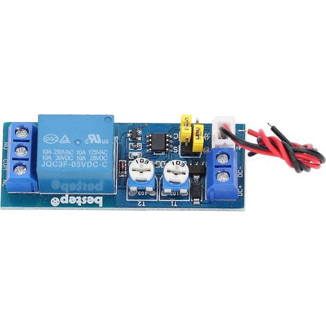 Module relais avec temporisation réglable, cycle infini et modes de temporisation unique pour Control5V