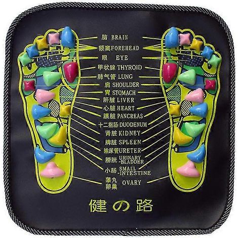 Fußmassagegerät mit Reflexzonenmassage, Akupressurmatte zur Linderung von Fuß- und Beinschmerzen, Physiotherapie, Chinesische Gesundheitspflege – Chinesisch-Englisch (1/5)
