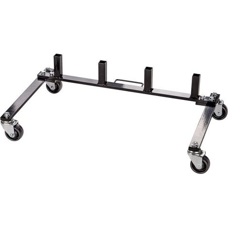 Rack de rangement pour 4 chariots de déplacement de véhicules