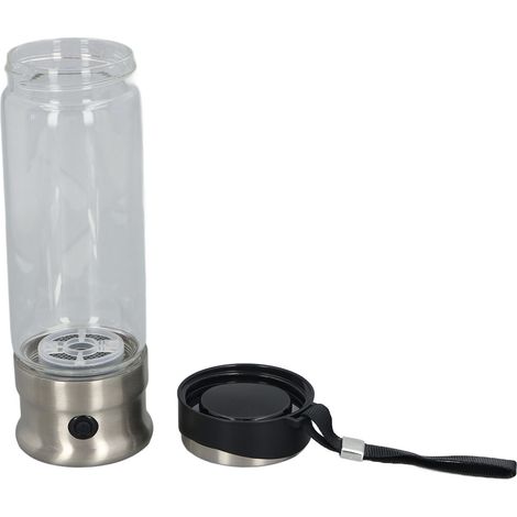 Bouteille d'eau hydrogénée portable 410 ml, générateur d'eau riche en hydrogène 1200-1400 PPB pour maison, voyage et bureau (1/5)