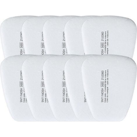 5N11CN filtre coton KN95 masque anti-poussière filtre de remplacement filtre en coton particules filtre trapézoïdal général 10 pièces (1/4)