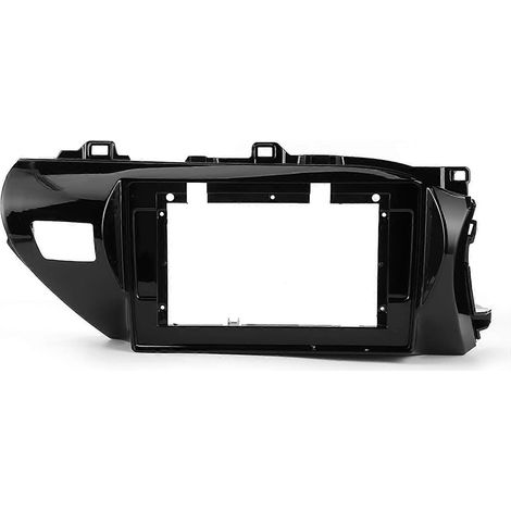 Façade d'autoradio de 10,1 pouces avec système de navigation GPS et câble d'alimentation, compatible avec Toyota Hilux (2014–2019, conduite à droite).