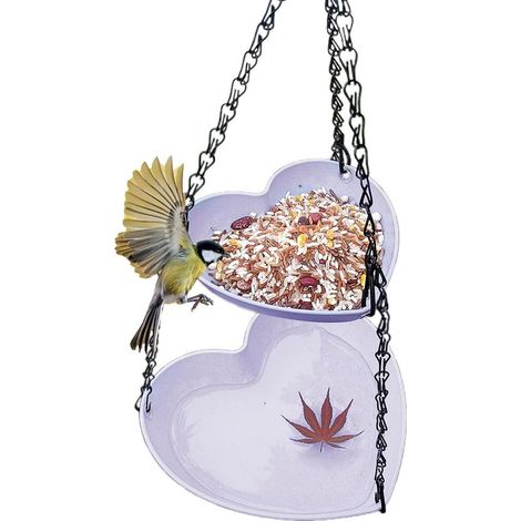 Bain pour oiseaux extérieur, bain oiseaux multi-couches pour jardin et terrasse, résistant aux intempéries, fixation stable, plusieurs pièces (1/5)