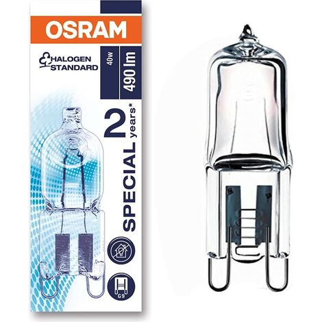 G9 40W 230V Halogenlampe für Backöfen, hitzebeständig bis 300°C, warmweißes Licht, ideal für Haushaltsgeräte (1/5)