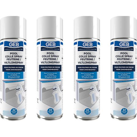 Lot de 4 Sprays colle feutrine POOL - GEB (1/2)