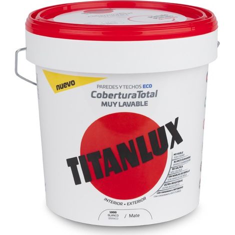 Peinture Plastique Lavable Blanc Haute Couverture Intérieur-extérieur - Titan (1/2)
