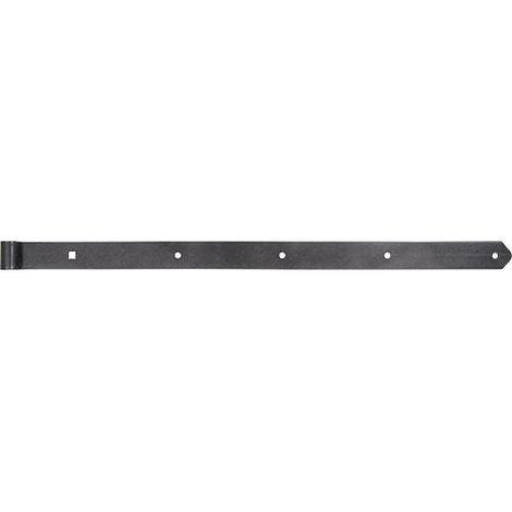 Gond de volet DURAVIS® 800 ⌀ 16 mm, droit, extrémité arrondie, matériau : Acier, bleu zingué, surface : noir-diamant