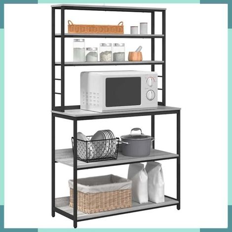 883895 étagère de cuisine Gris Sonoma 100 x 40 x 168 cm (1/5)