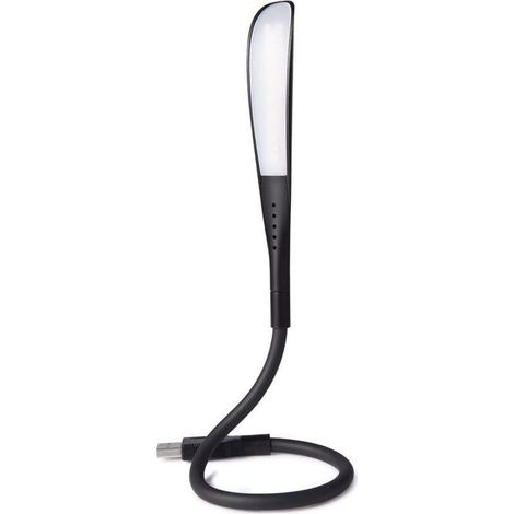 Lampe de lecture USB à intensité variable avec 3 niveaux de luminosité et interrupteur tactile pour ordinateur portable/PC [Classe énergétique A+] (1/4)