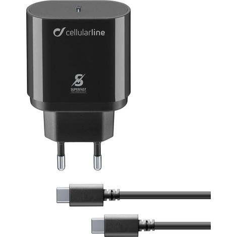 Cellularline Super Fast Charger Kit 25W - USB-C to USB-C - Samsung (1/2)