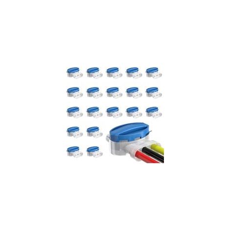Connecteurs de câble robot tondeuse étanches – Pack de 40 pièces – Nylon ignifuge et gel de silicone – Pour câbles 0,5 à 1,5 mm²