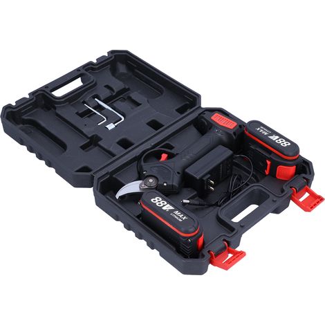 Sécateur électrique sans fil coupe-branches professionnel avec coffret de rangement, prise UE 100-240V, outil de jardinage puissant pour élagage (1/5)