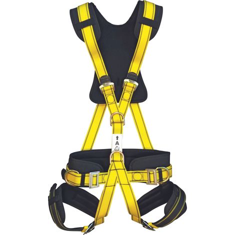 Levac – Harnais de sécurité avec points d'accrochage dorsal et sternal – Norme EN361 EN358 EN813 – Pour travaux en hauteur – Polyester 3800g